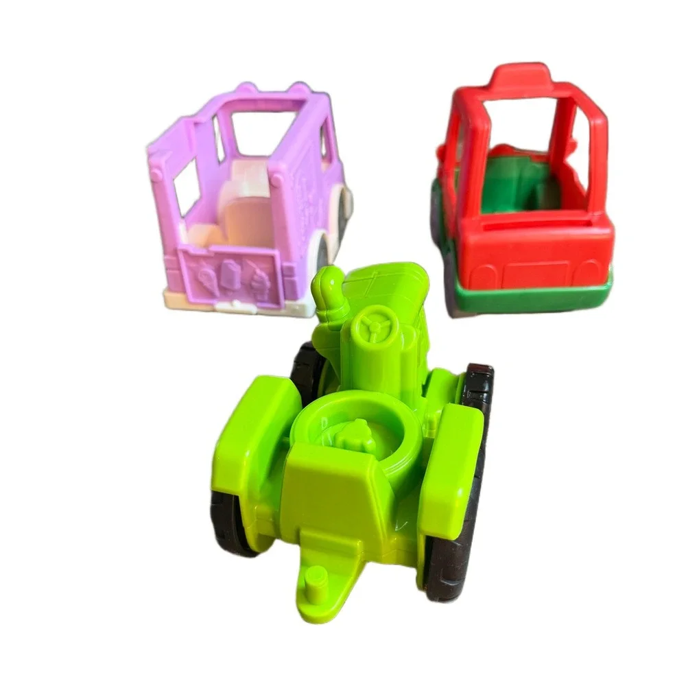 Fisher Price Little People Figures and Vehicles Set Tractor Ice Cream Pizza Car